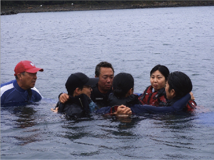 水上救助訓練の様子2
